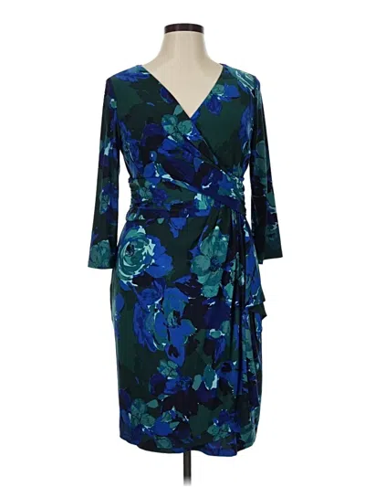 Pre-owned Chaps Cocktail Dress In Blue
