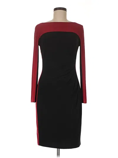 Pre-owned Chaps Cocktail Dress In Burgundy