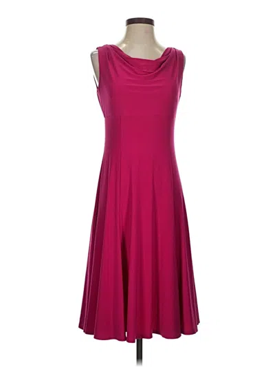 Pre-owned Chaps Cocktail Dress In Burgundy