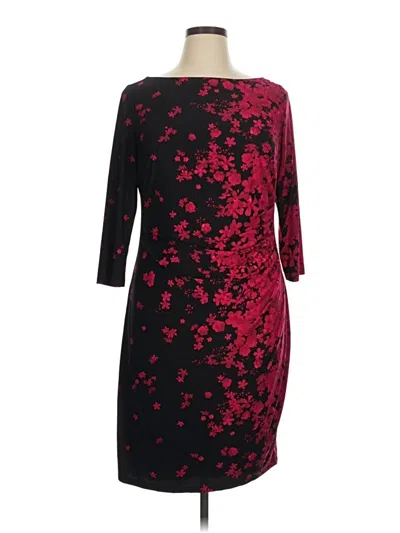 Pre-owned Chaps Cocktail Dress In Burgundy