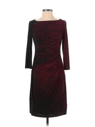 Pre-owned Chaps Cocktail Dress In Burgundy