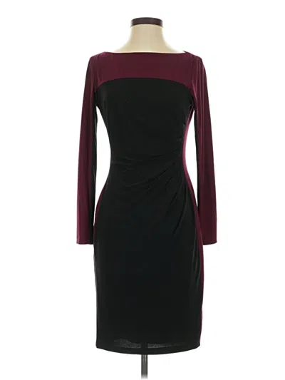 Pre-owned Chaps Cocktail Dress In Burgundy