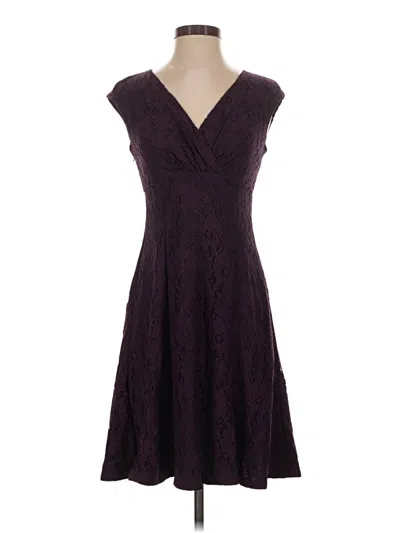 Pre-owned Chaps Cocktail Dress In Burgundy