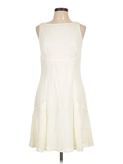 Pre-owned Chaps Cocktail Dress In Ivory