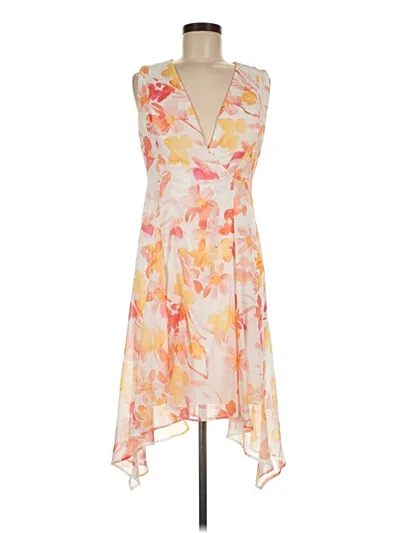 Pre-owned Chaps Cocktail Dress In Orange