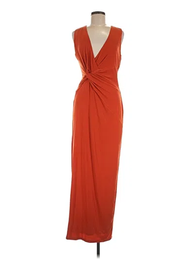Pre-owned Chaps Cocktail Dress In Orange