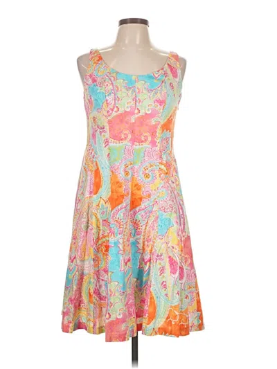 Pre-owned Chaps Cocktail Dress In Orange
