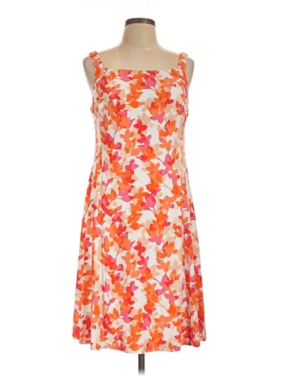 Pre-owned Chaps Cocktail Dress In Orange