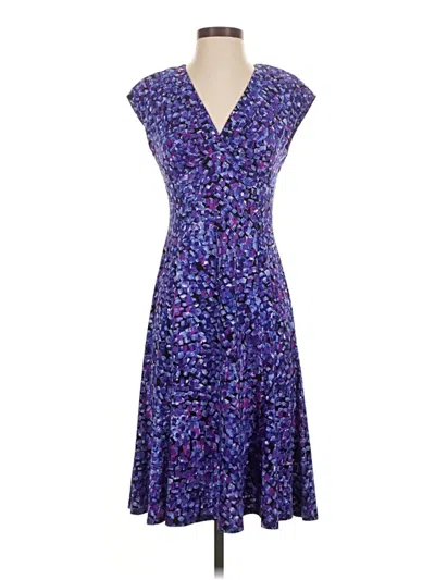 Pre-owned Chaps Cocktail Dress In Purple