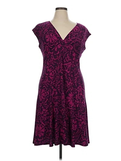 Pre-owned Chaps Cocktail Dress In Purple