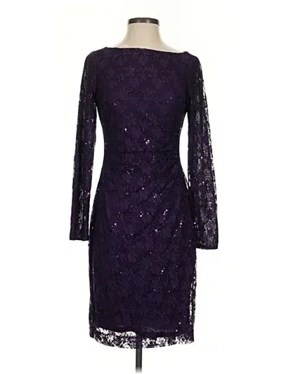 Pre-owned Chaps Cocktail Dress In Purple