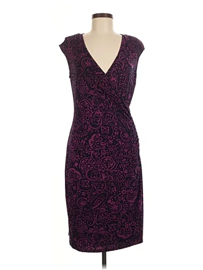 Pre-owned Chaps Cocktail Dress In Purple