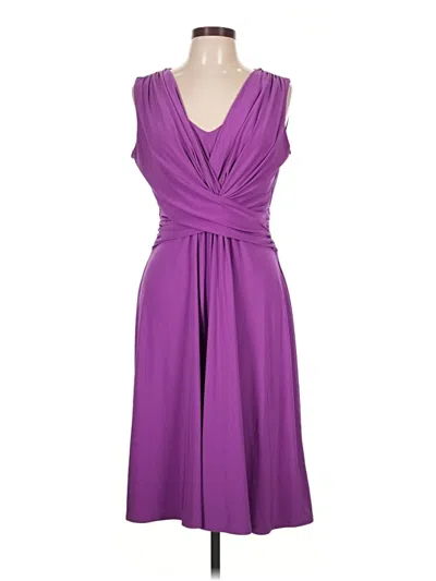 Pre-owned Chaps Cocktail Dress In Purple