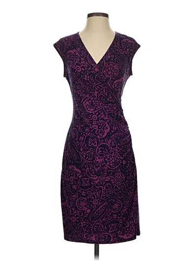 Pre-owned Chaps Cocktail Dress In Purple