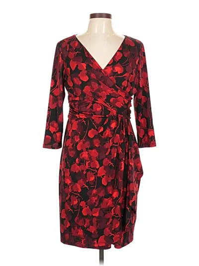 Pre-owned Chaps Cocktail Dress In Red