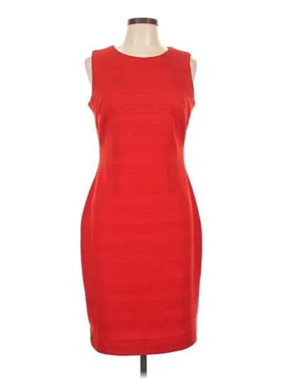 Pre-owned Chaps Cocktail Dress In Red