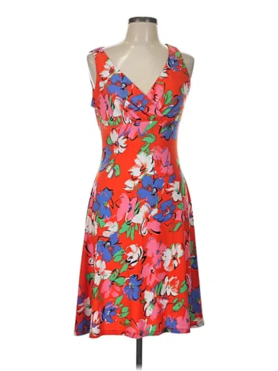 Pre-owned Chaps Cocktail Dress In Red