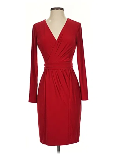 Pre-owned Chaps Cocktail Dress In Red