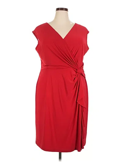 Pre-owned Chaps Cocktail Dress In Red