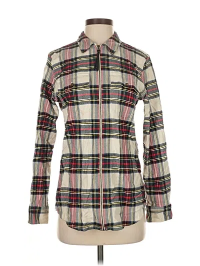 Pre-owned Chaps Fleece Jacket In White