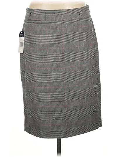 Pre-owned Chaps Formal Skirt In Gray