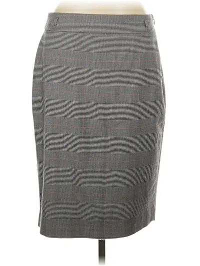 Pre-owned Chaps Formal Skirt In Gray