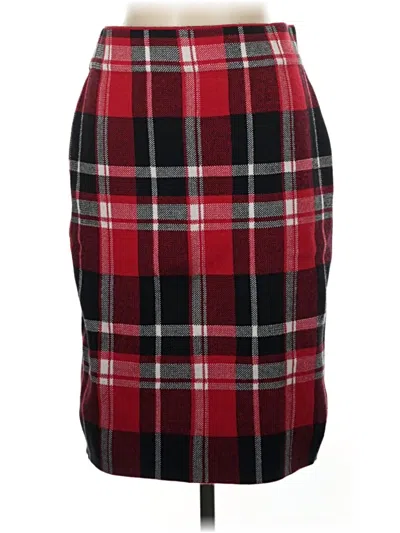 Pre-owned Chaps Formal Skirt In Red