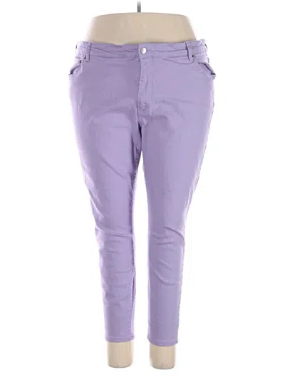 Pre-owned Chaps Jeggings In Purple