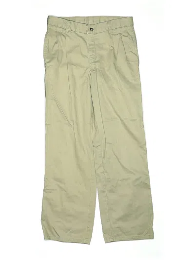 Pre-owned Chaps Kids' Khaki Pant In Green