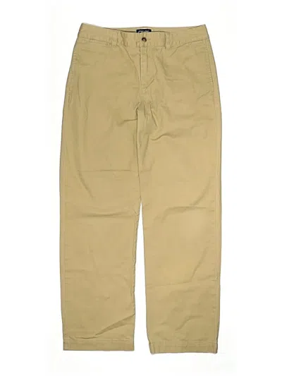 Pre-owned Chaps Kids' Khaki Pant In Tan