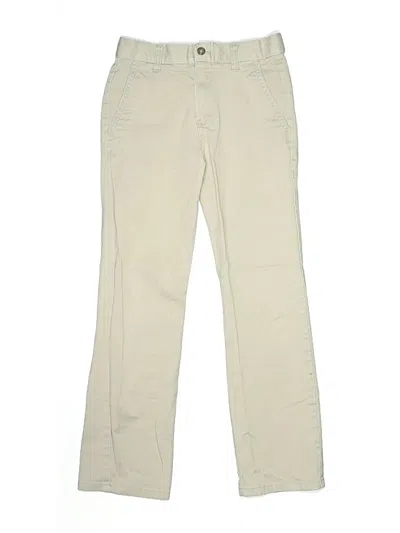 Pre-owned Chaps Kids' Khaki Pant In White