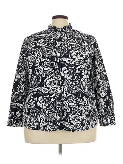 Pre-owned Chaps Kimono In Blue
