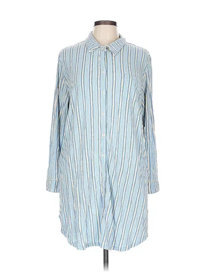 Pre-owned Chaps Long Sleeve Button Down Shirt In Blue