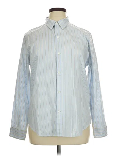 Pre-owned Chaps Long Sleeve Button Down Shirt In Blue
