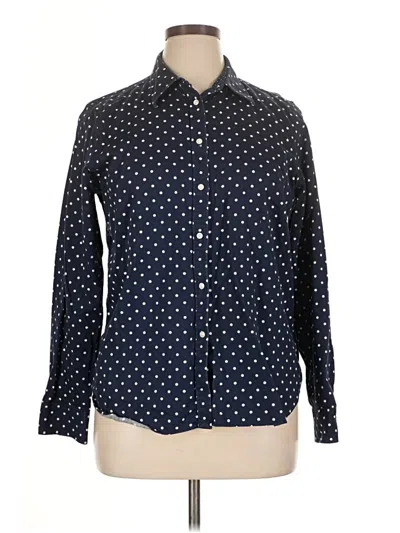 Pre-owned Chaps Long Sleeve Button Down Shirt In Blue