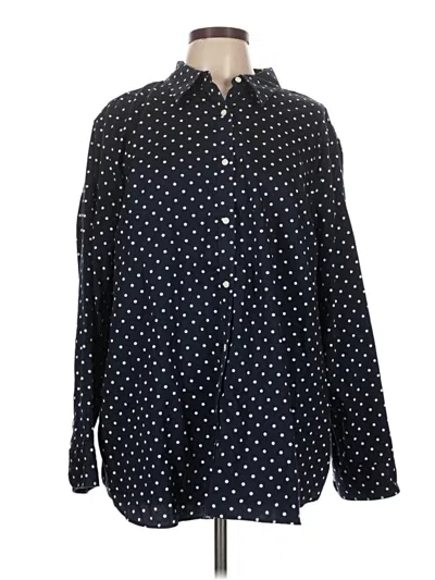 Pre-owned Chaps Long Sleeve Button Down Shirt In Blue