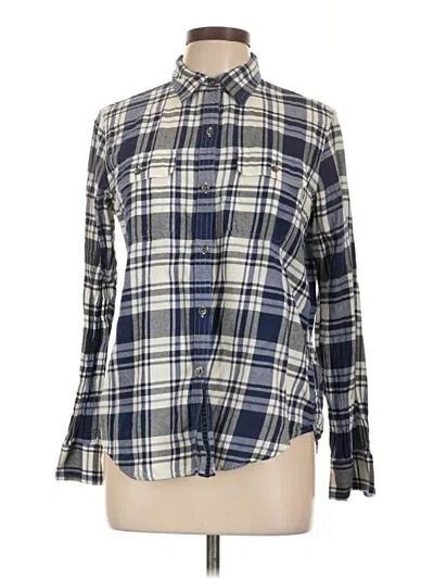 Pre-owned Chaps Long Sleeve Button Down Shirt In Blue
