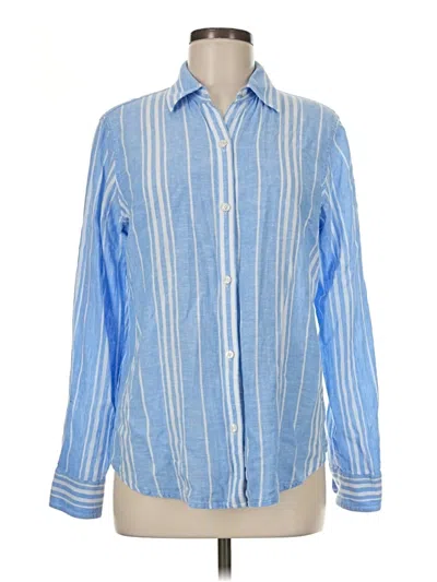 Pre-owned Chaps Long Sleeve Button Down Shirt In Blue