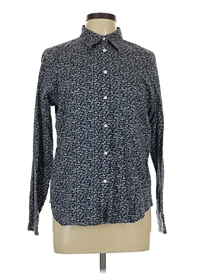 Pre-owned Chaps Long Sleeve Button Down Shirt In Blue