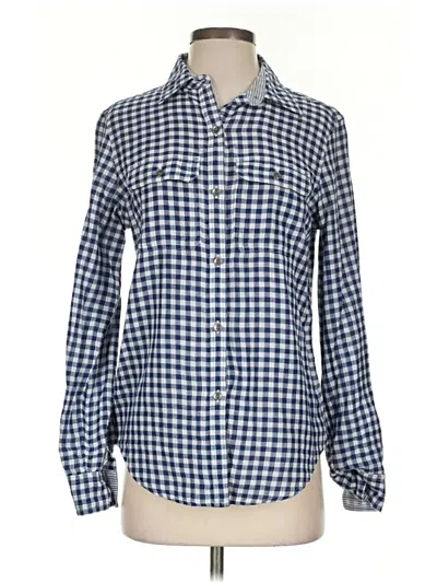 Pre-owned Chaps Long Sleeve Button Down Shirt In Blue