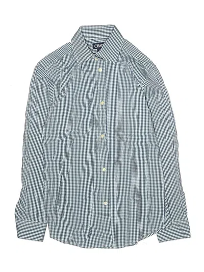 Pre-owned Chaps Kids' Long Sleeve Button Down Shirt In Blue