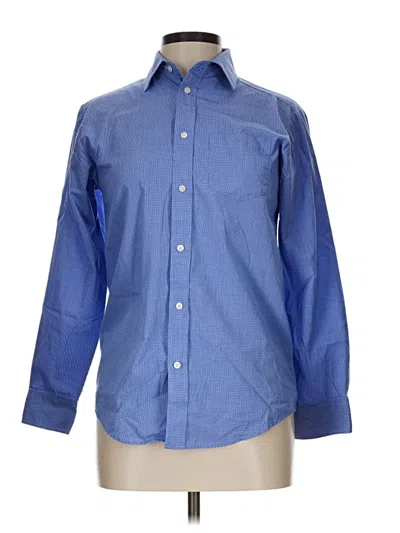 Pre-owned Chaps Long Sleeve Button Down Shirt In Blue