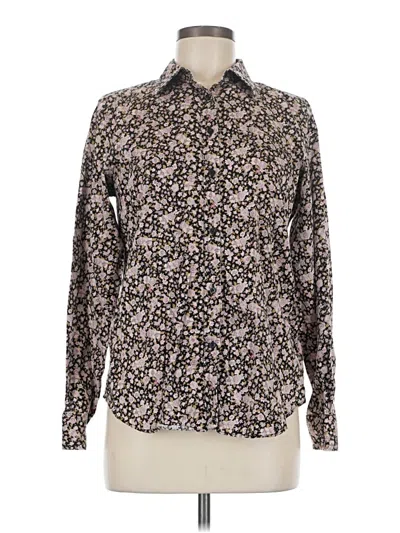 Pre-owned Chaps Long Sleeve Button Down Shirt In Brown