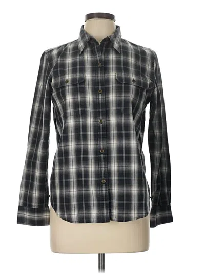 Pre-owned Chaps Long Sleeve Button Down Shirt In Gray