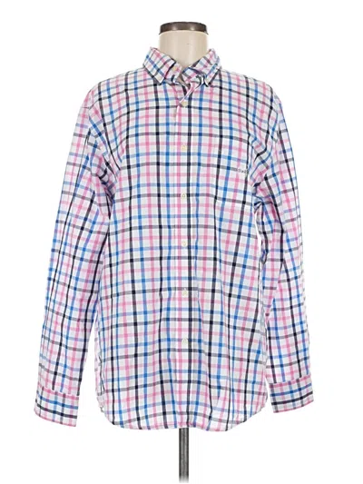 Pre-owned Chaps Long Sleeve Button Down Shirt In Pink