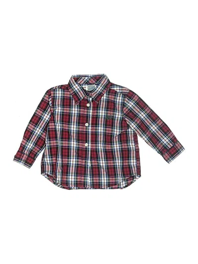 Pre-owned Chaps Babies' Long Sleeve Button Down Shirt In Red