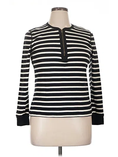 Pre-owned Chaps Long Sleeve Henley Shirt In Ivory