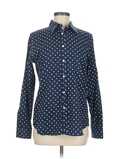 Pre-owned Chaps Long Sleeve Polo Shirt In Blue