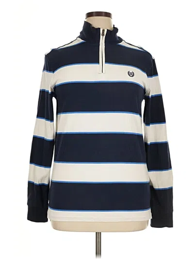 Pre-owned Chaps Long Sleeve Polo Shirt In Blue