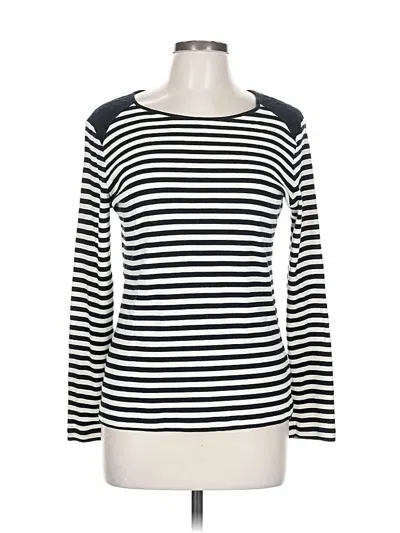 Pre-owned Chaps Long Sleeve T-shirt In White